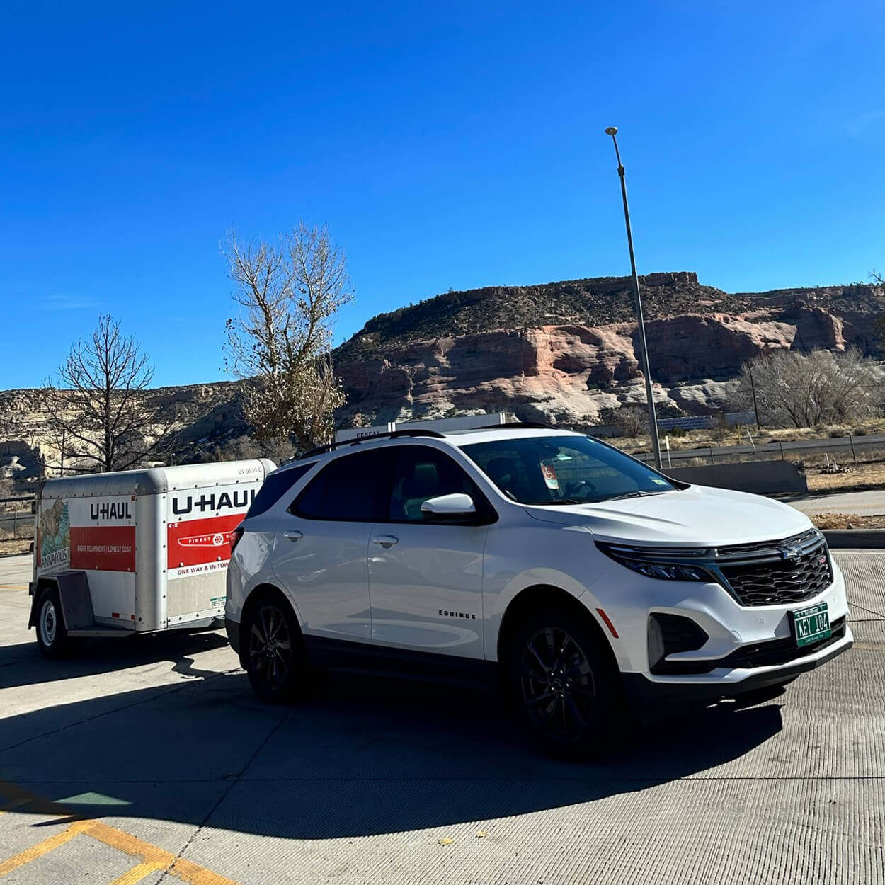 Stefanie's fully adaptive Chevy Equinox packed and ready to travel home.